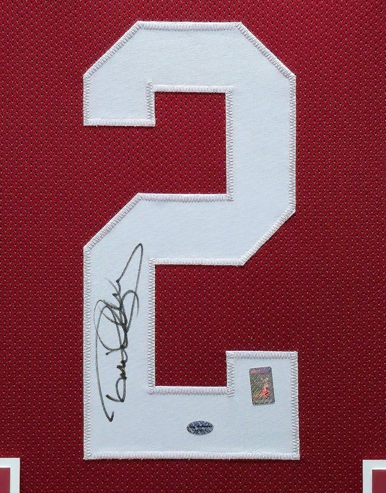 Framed Alabama Crimson Tide Derrick Henry Autographed Signed Jersey Leaf Coa