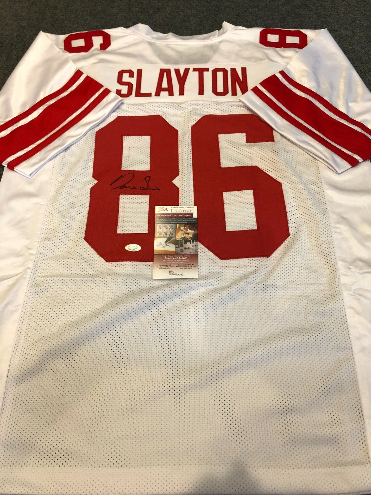 N.Y. Giants Darius Slayton Autographed Signed Jersey Jsa Coa Black Signature