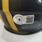 S.F. 49Ers Elijah Mitchell Autographed Signed Eclipse Mini Helmet Beckett Holo