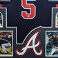 Framed Atlanta Braves Freddie Freeman Autographed Signed Jersey Lojo Sports Holo