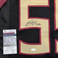 Florida State Seminoles Braden Fiske Autographed Signed Jersey Jsa Coa