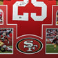 Framed San Francisco 49Ers Elijah Mitchell Autographed Jersey Beckett Holo