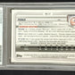 Oswald Peraza Autographed Topps Bowman Yankees Chrome Bd-27 Psa Slabbed