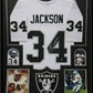 Framed Oakland Raiders Bo Jackson Autographed Signed Jersey Bo Jackson Hologram