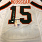 Miami Hurricanes Greg Rousseau Autographed Signed Jersey Jsa  Coa