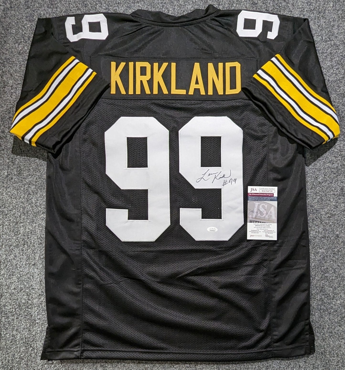 Pittsburgh Steelers Levon Kirkland Autographed Signed Jersey Jsa Coa