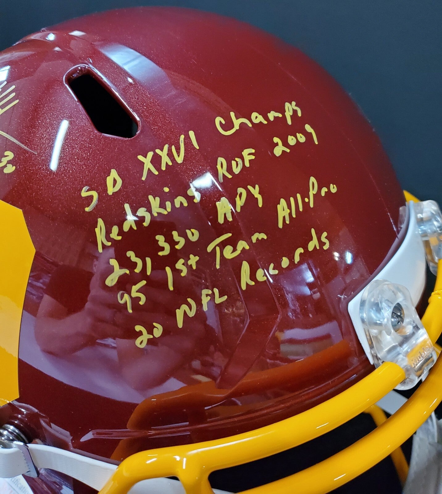 Washington Football Brian Mitchell Signed Insc. Full Sz Replica Helmet Jsa Coa