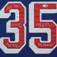 Suede Framed N.Y. Rangers Mike Richter Autographed 4X Inscribed Jersey Jsa Coa