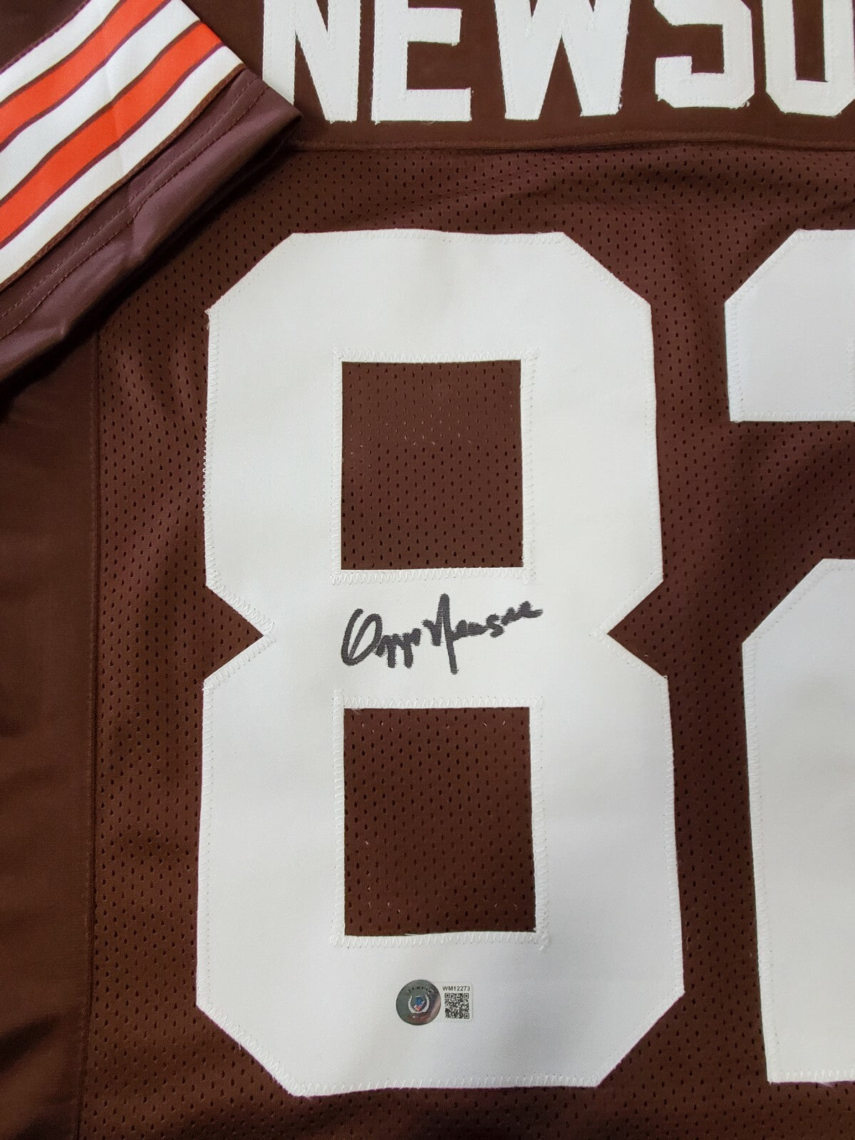 Cleveland Browns Ozzie Newsome Autographed Signed Jersey Beckett Holo