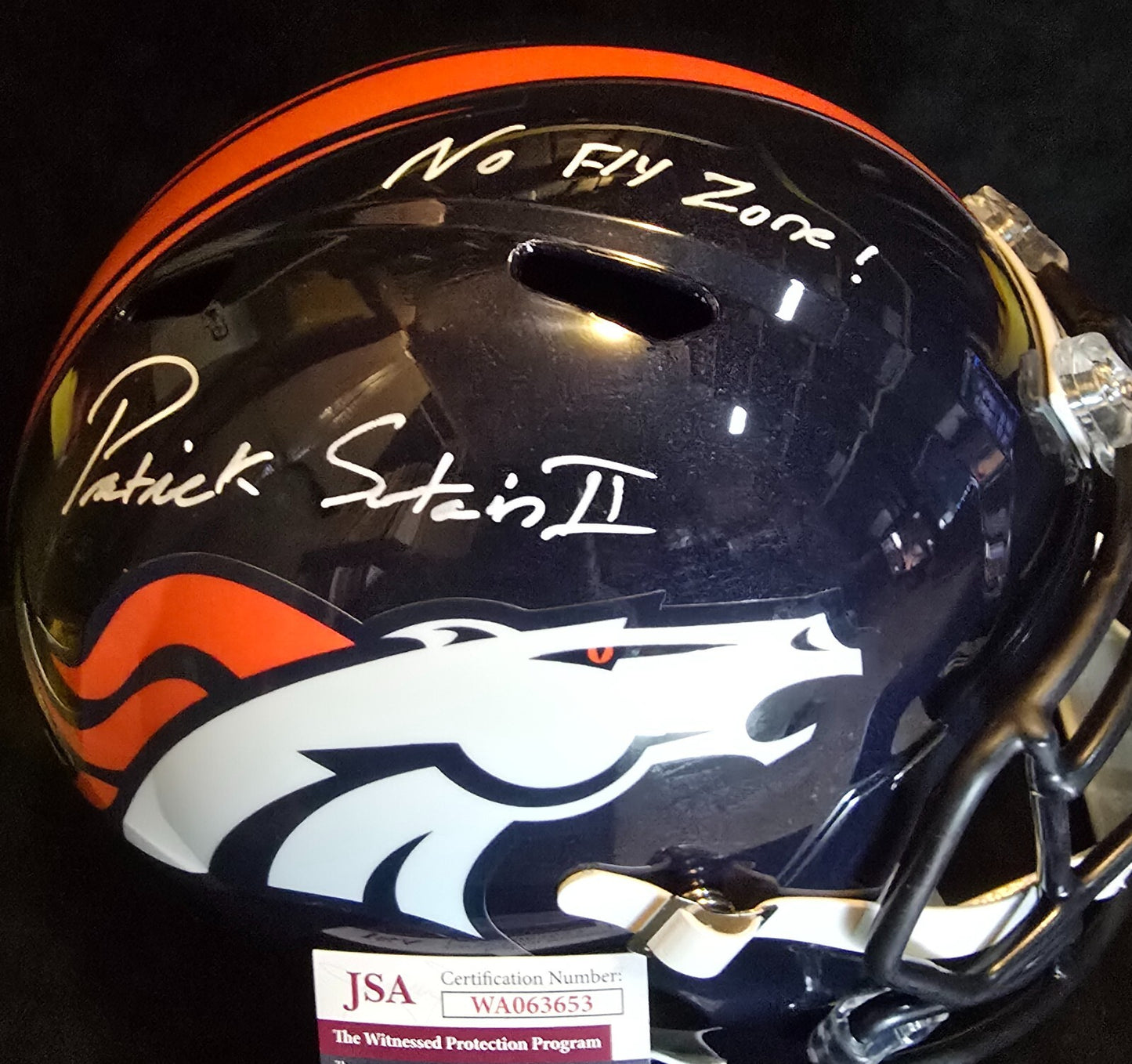 Denver Broncos Pat Surtain Ii Signed Insc Speed Replica Full Size Helmet Jsa