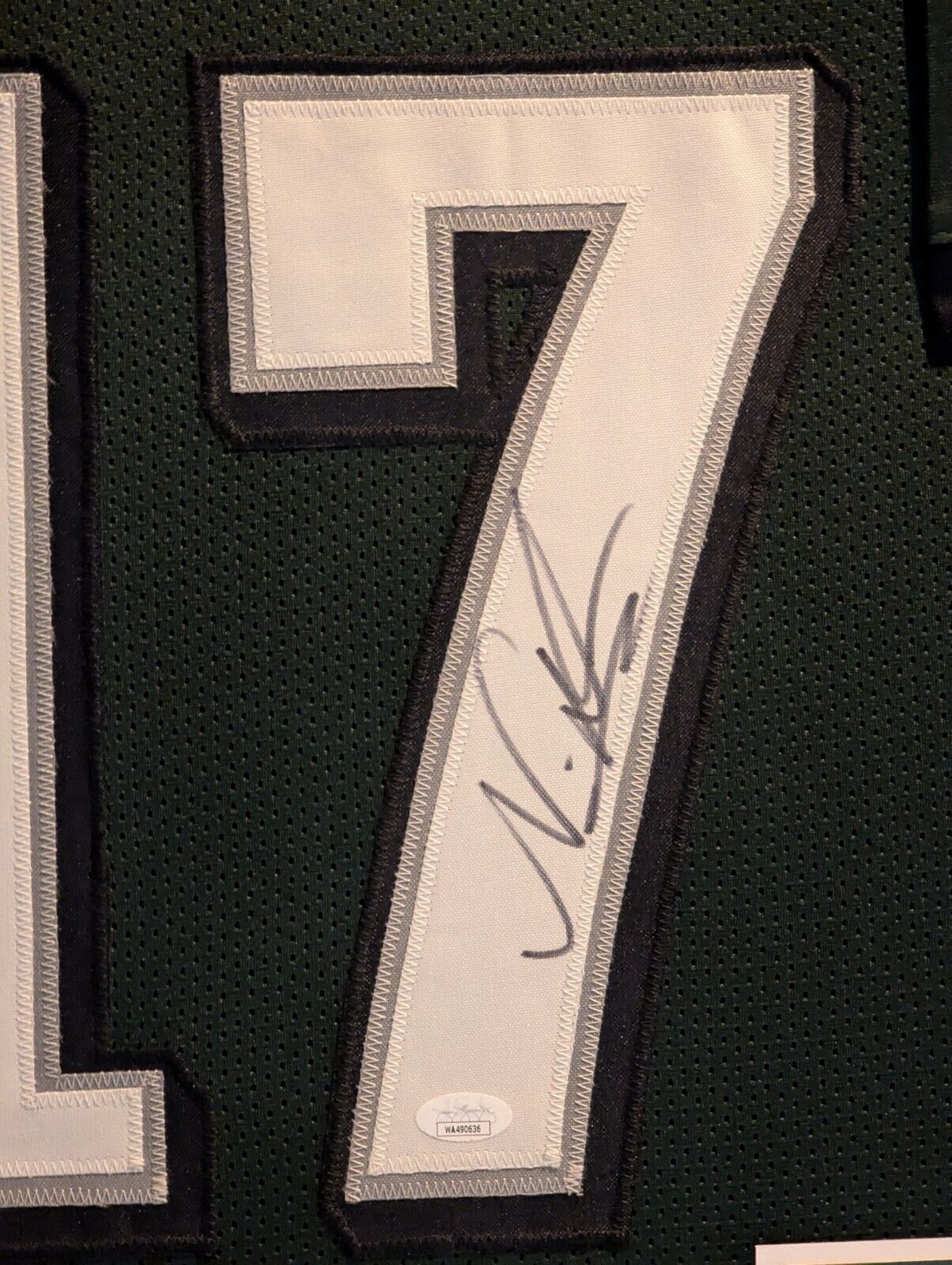Framed Philadelphia Eagles Nakobe Dean Autographed Signed Jersey Jsa Coa