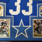 Framed Dallas Cowboys Tony Dorsett Autographed Signed Jersey Jsa Coa