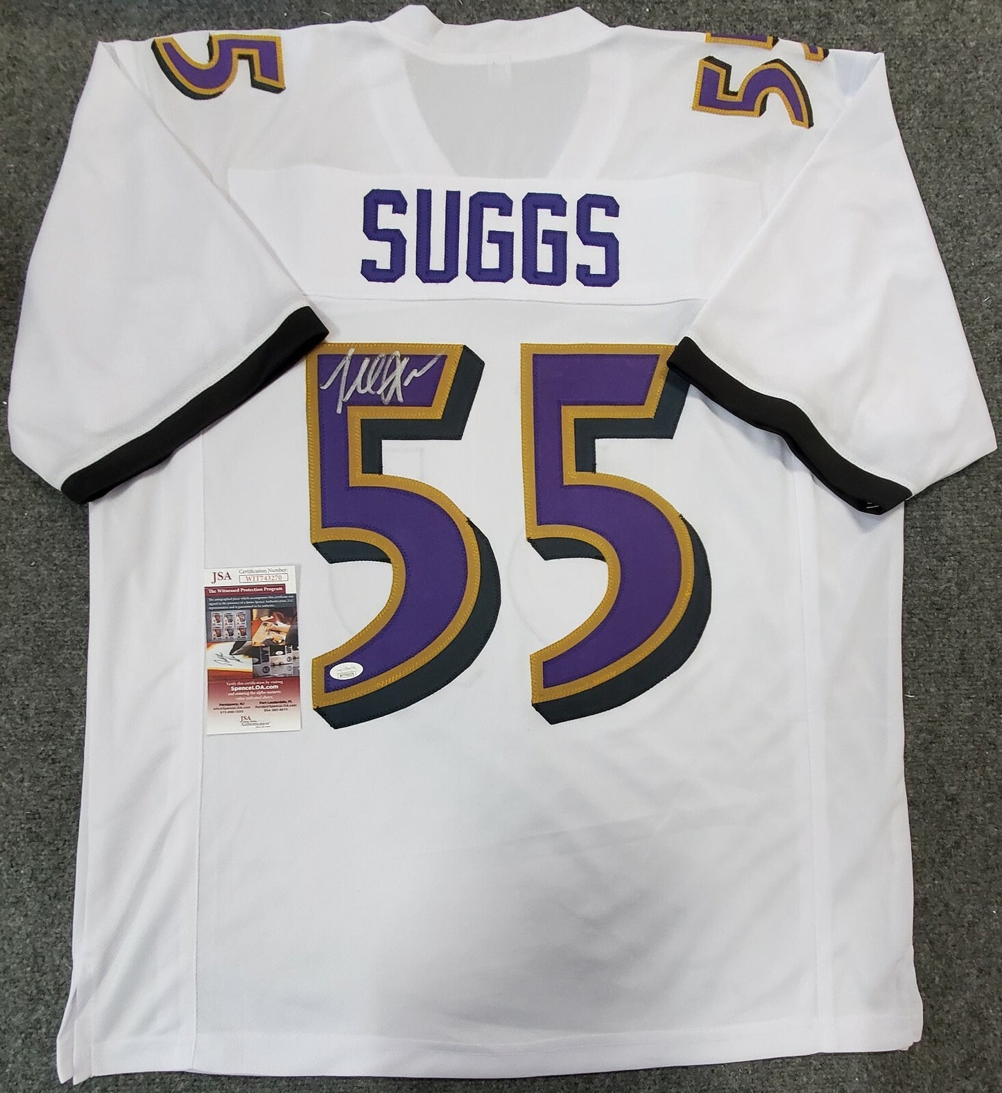 Baltimore Ravens Terrell Suggs Autographed Signed Jersey Jsa Coa