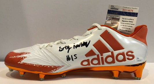 Miami Hurricanes Greg Rousseau Autographed Signed Adidas Cleat Jsa Coa