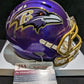 Baltimore Ravens Patrick Queen Autographed Signed Flash Mini Helmet Jsa Coa