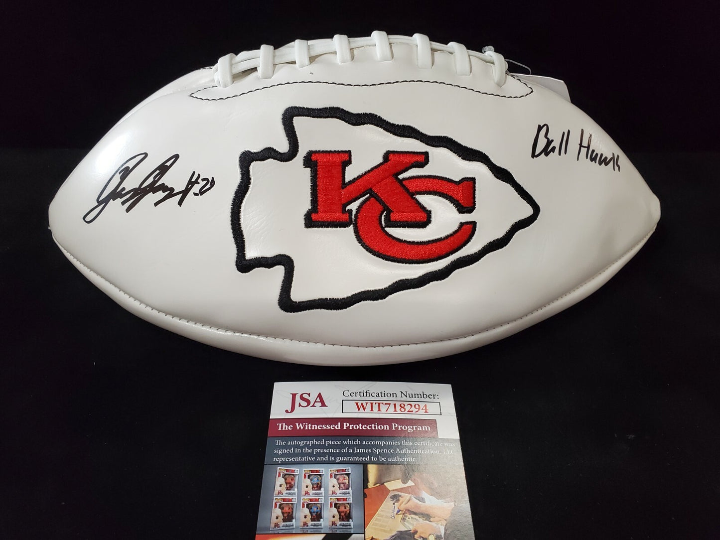 Kansas City Chiefs L'jarius Sneed Autographed Inscribed Logo Football Jsa Coa