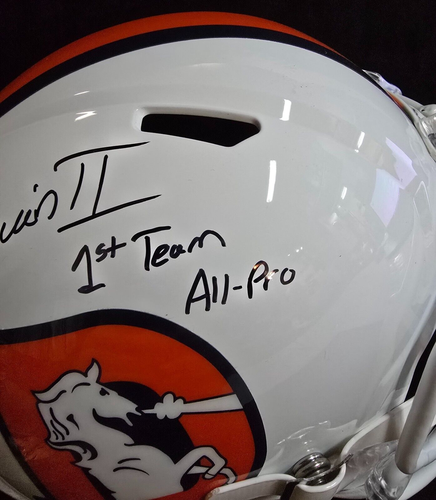 Denver Broncos Pat Surtain Ii Signed Insc Replica Full Size Helmet Beckett