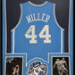Framed Unc Tar Heels Larry Miller Autographed Signed Jersey Jsa Coa