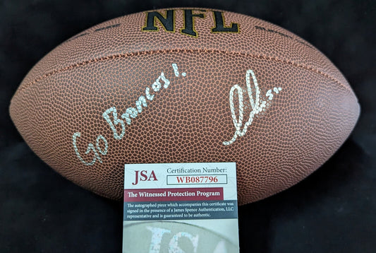 Denver Broncos Thomas Incoom Autographed Signed Inscribed Nfl Football Jsa Coa