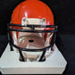 Chicago Bears Roschon Johnson Autographed Alt Orange Mini Helmet Beckett Holo
