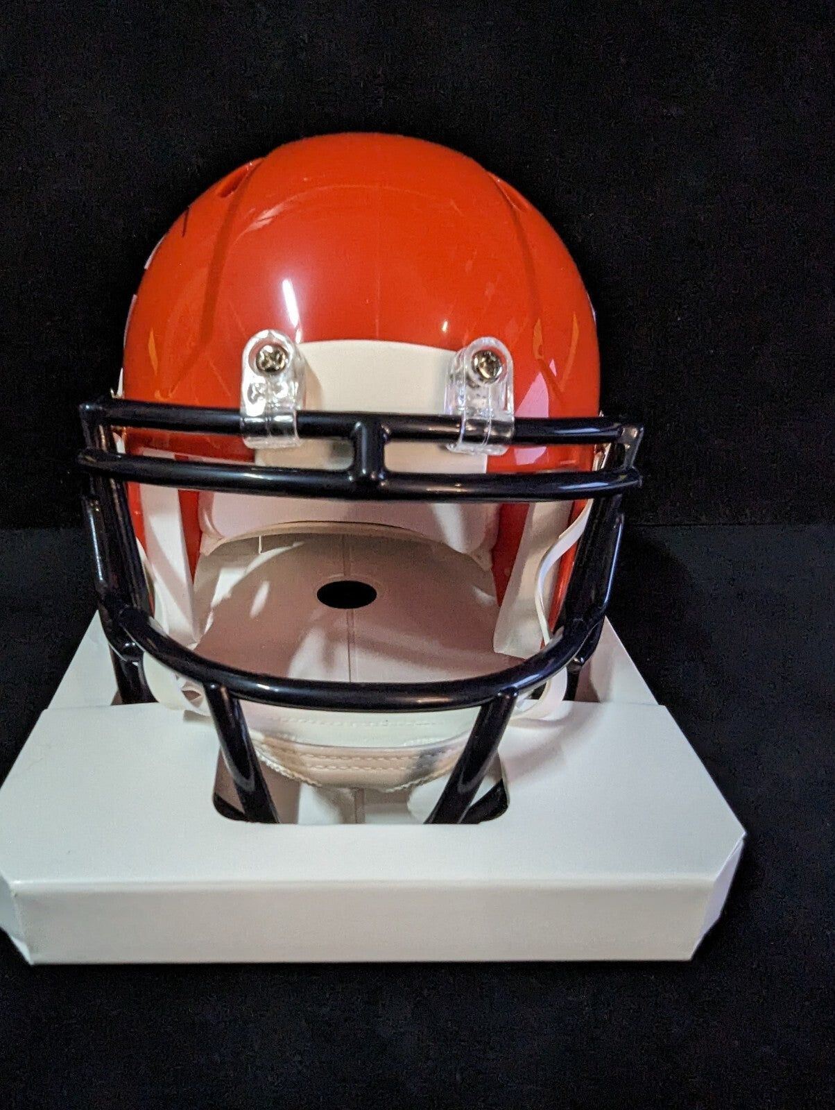 Chicago Bears Roschon Johnson Autographed Alt Orange Mini Helmet Beckett Holo