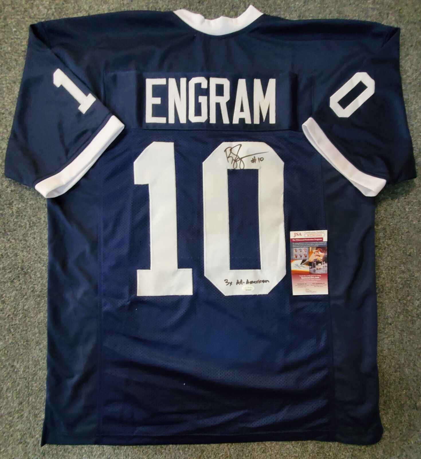 MVP Authentics Penn State Bobby Engram Autographed Signed Inscribed Jersey Jsa Coa 99 sports jersey framing , jersey framing