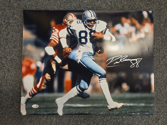Dallas Cowboys Drew Pearson Autographed Signed Inscribed 16X20 Photo Jsa Coa