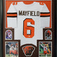 Framed Baker Mayfield Autographed Signed Cleveland Browns Jersey Jsa Coa