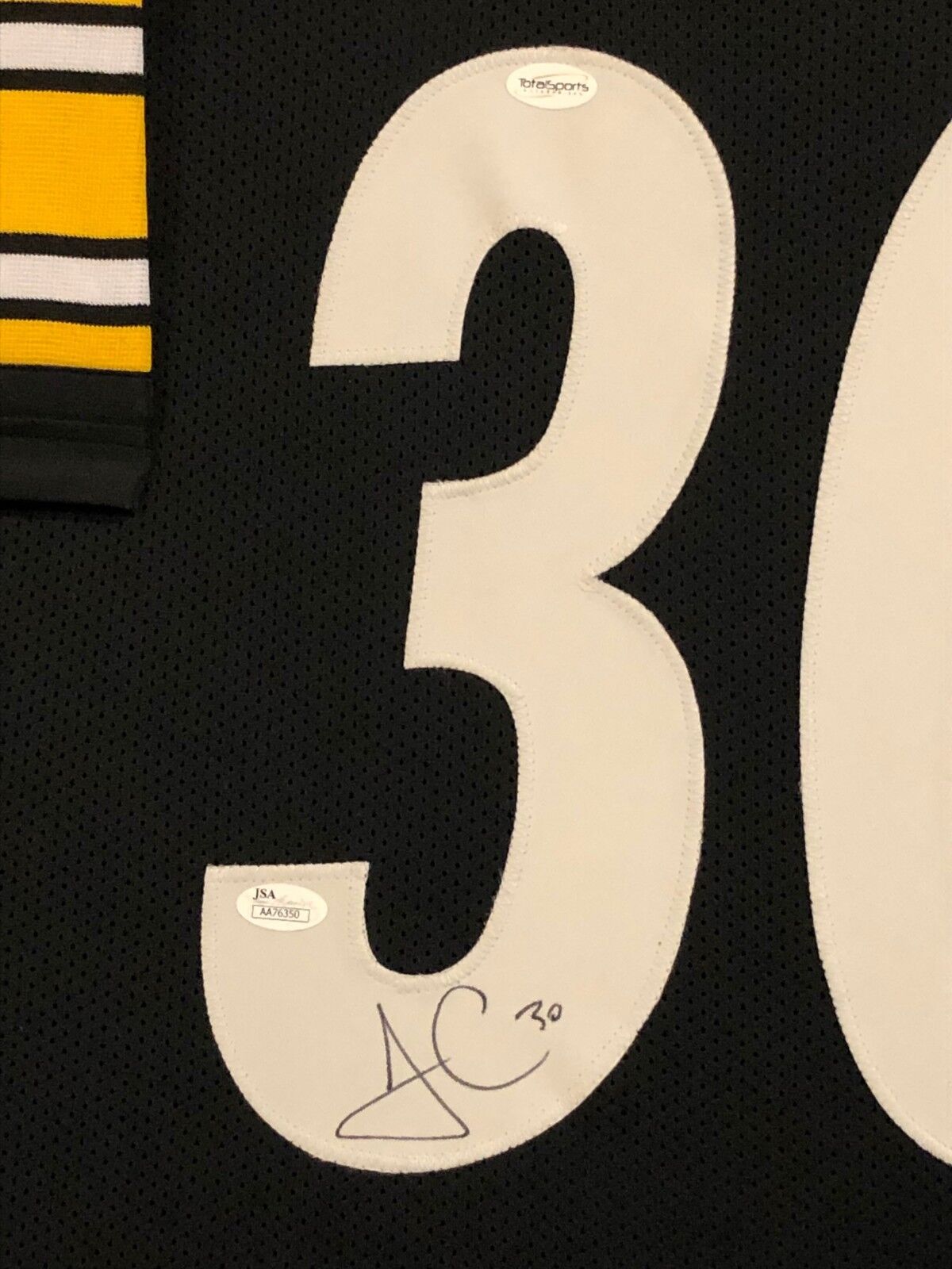 MVP Authentics Framed Pittsburgh Steelers James Conner Autographed Signed Jersey Jsa Coa 450 sports jersey framing , jersey framing