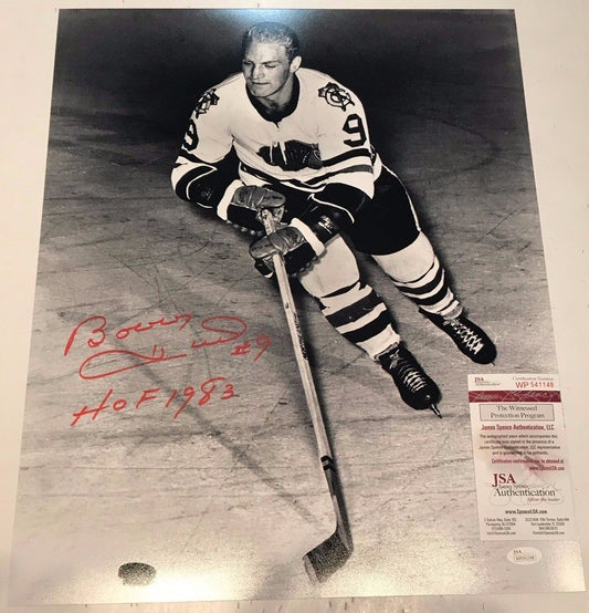 Bobby Hull Autographed Signed Inscribed Chicago Blackhawks 16X20 Photo Jsa Coa