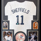 Framed N.Y. Yankees Gary Sheffield Autographed Signed Jersey Beckett Holo
