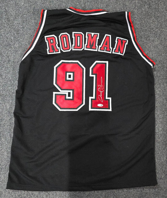 Chicago Bulls Dennis Rodman Autographed Signed Jersey Jsa Holo
