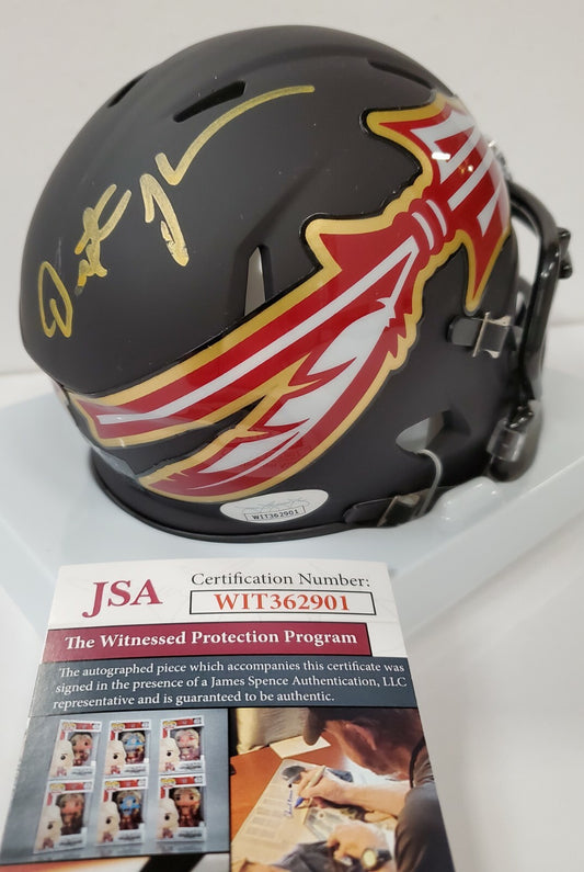 Dexter Jackson Autographed Signed Florida State Amp Alt Mini Helmet Jsa Coa