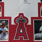 Framed Anaheim Angels Bartolo Colon Autographed Inscribed Jersey Psa Coa