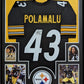 MVP Authentics Framed Pittsburgh Steelers Troy Polamalu Autographed Signed Jersey Jsa Coa 697.50 sports jersey framing , jersey framing