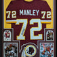 Framed Washington Dexter Manley Autographed Signed Jersey Jsa Coa