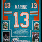 Framed Miami Dolphins Dan Marino Autographed Signed Stat Jersey Jsa Coa