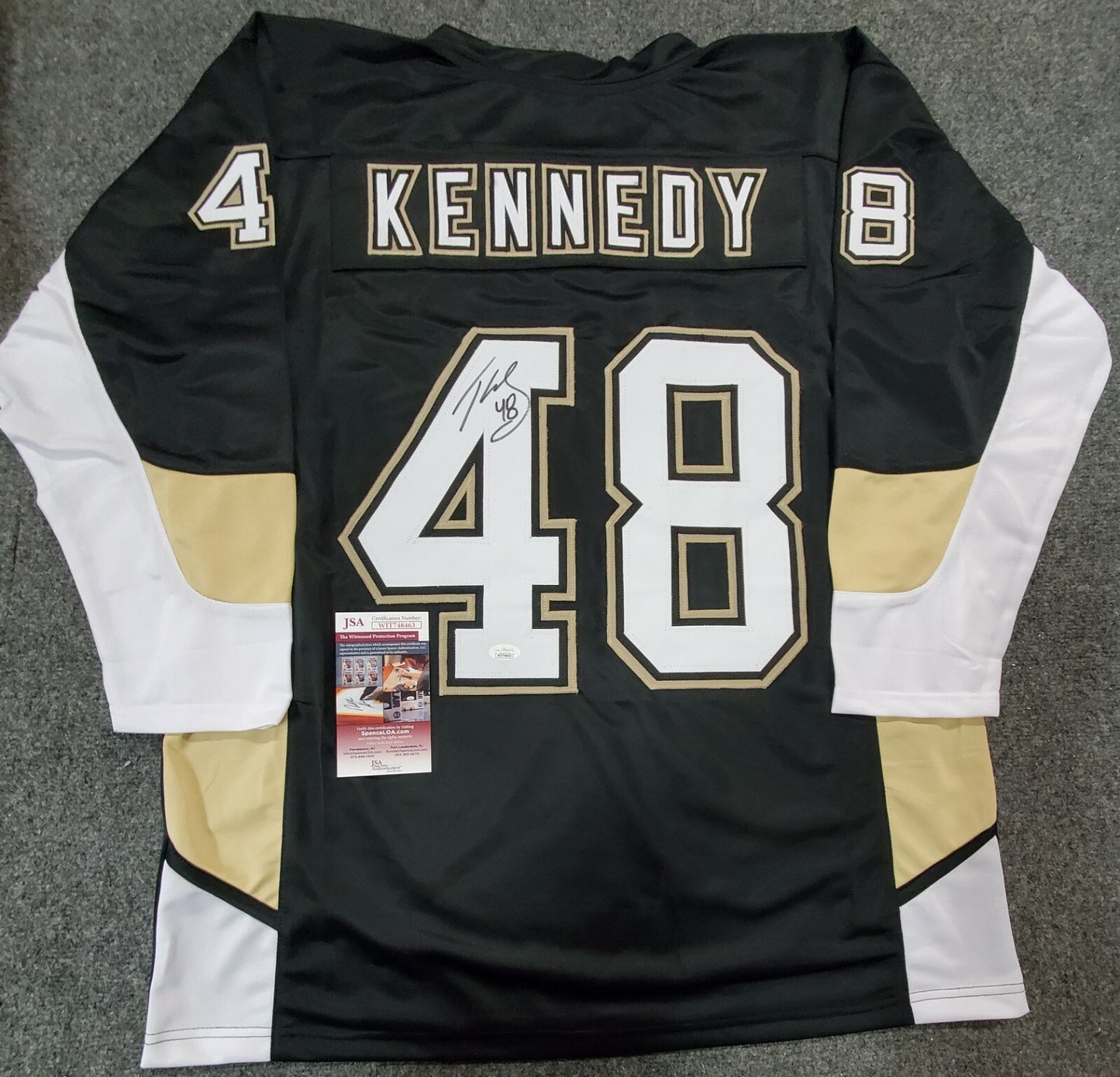 Pittsburgh Penguins Tyler Kennedy Autographed Signed Jersey Jsa Coa