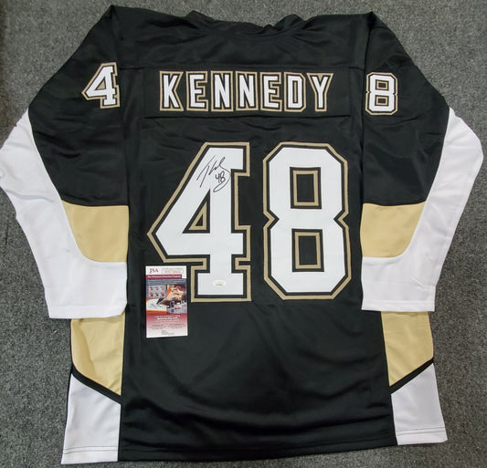 Pittsburgh Penguins Tyler Kennedy Autographed Signed Jersey Jsa Coa