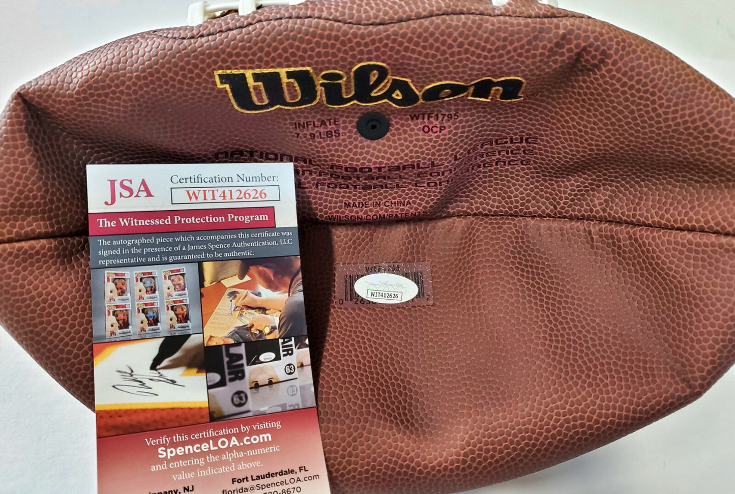 Los Angeles Rams Aaron Donald Autographed Signed Nfl Football Jsa Coa