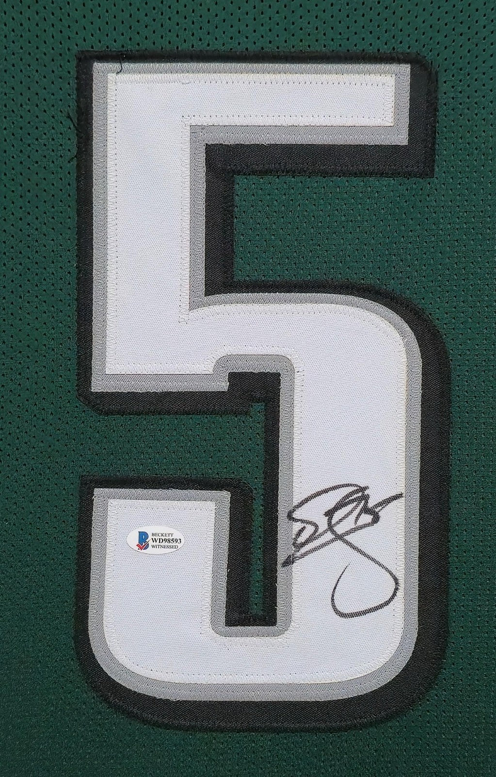 Framed Philadelphia Eagles Donovan Mcnabb Autographed Signed Jersey Beckett Coa