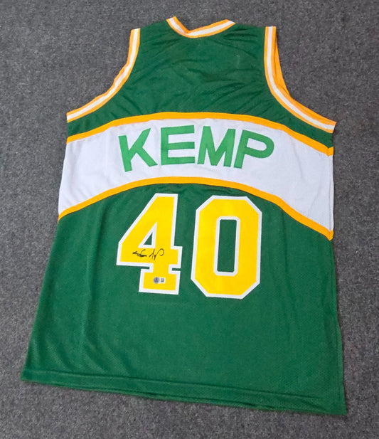 Seattle Supersonics Shawn Kemp "Reign Man" Autographed Signed Jersey Beckett
