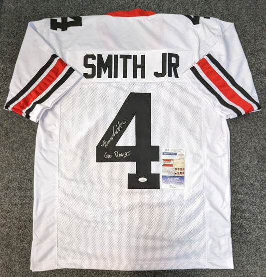 Georgia Bulldogs Nolan Smith Jr Autographed Signed Inscribed Jersey Jsa Coa