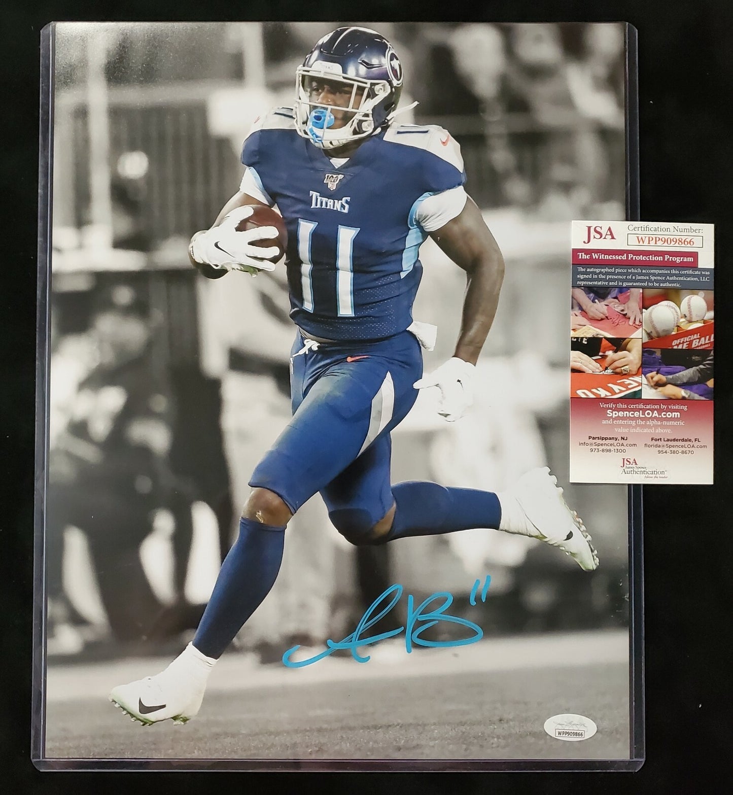 Tennessee Titans Aj Brown Autographed Signed 11X14 Photo Jsa  Coa