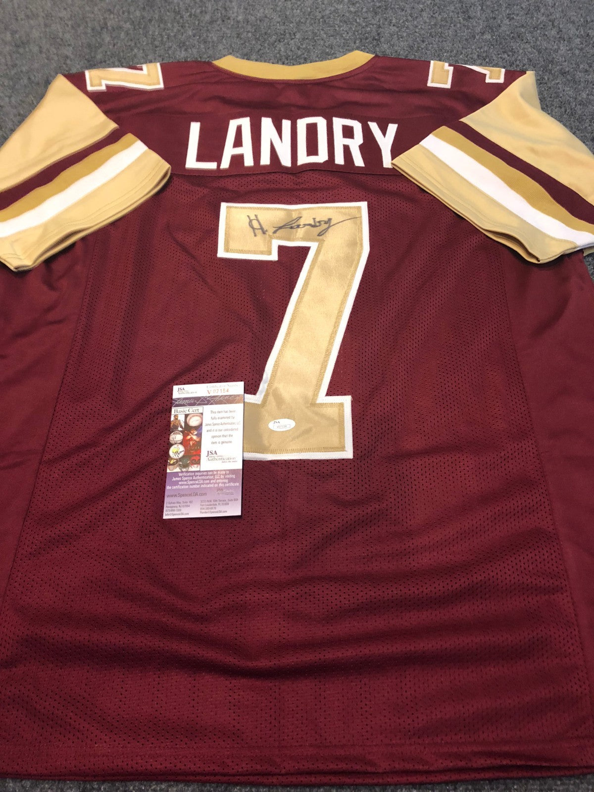 Boston College Eagles Harold Landry Autographed Signed Jersey Jsa Coa