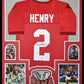 MVP Authentics Framed Alabama Crimson Tide Derrick Henry Autographed Signed Jersey Tristar Holo 630 sports jersey framing , jersey framing