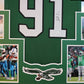 Framed Philadelphia Eagles Fletcher Cox Autographed Signed Jersey Jsa Coa