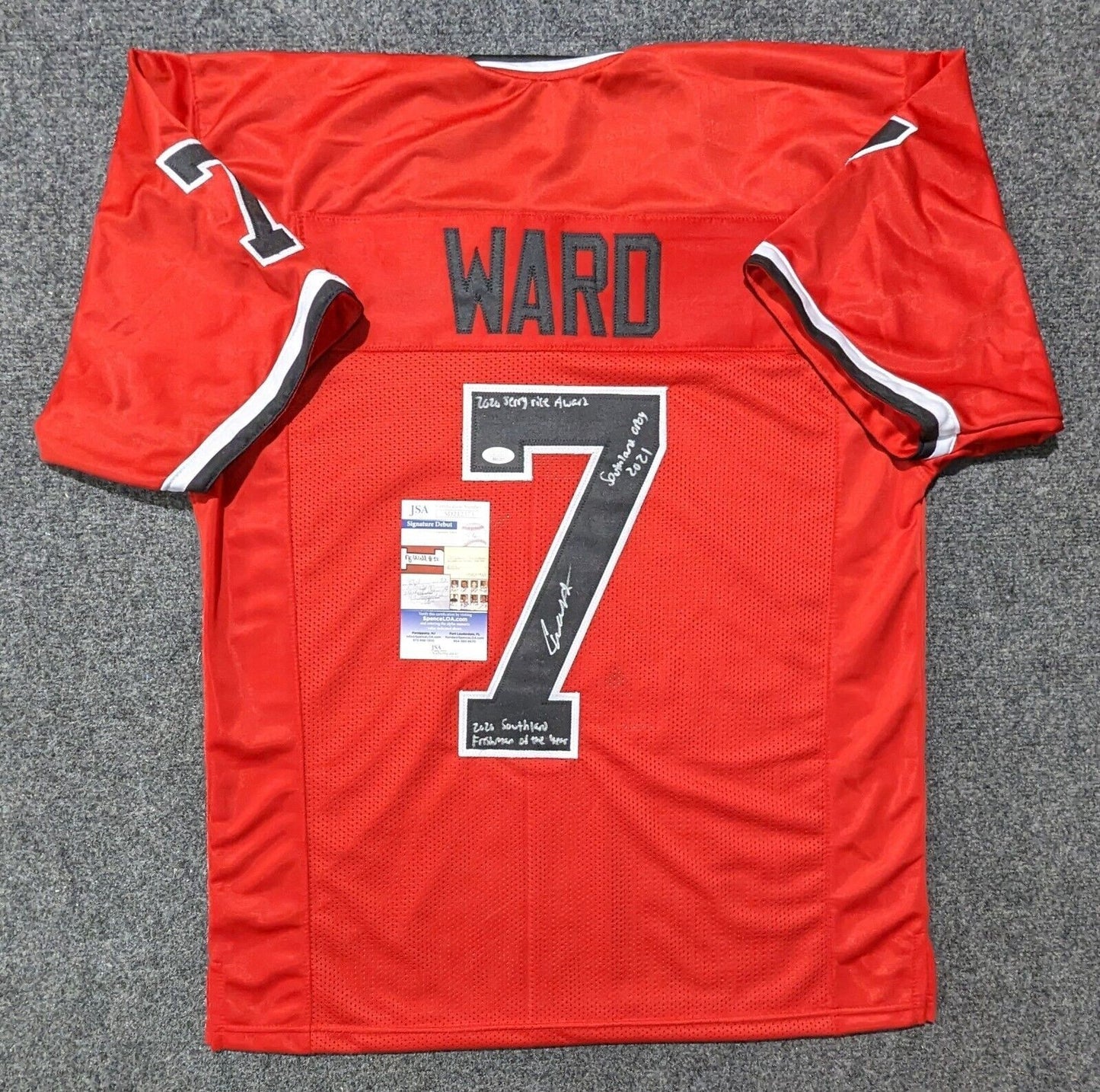 Incarnate Word Cardinals Cam Ward Autographed Signed Jersey Jsa Coa