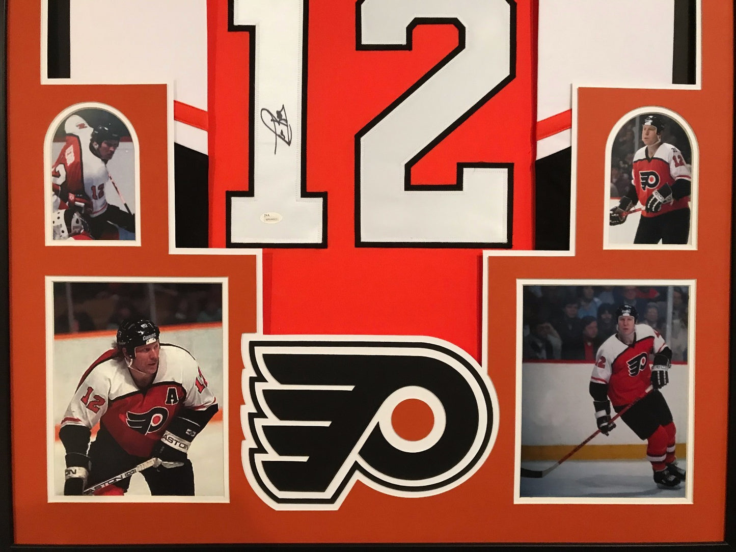 Framed Tim Kerr Autographed Signed Philadelphia Flyers Jersey Jsa Coa