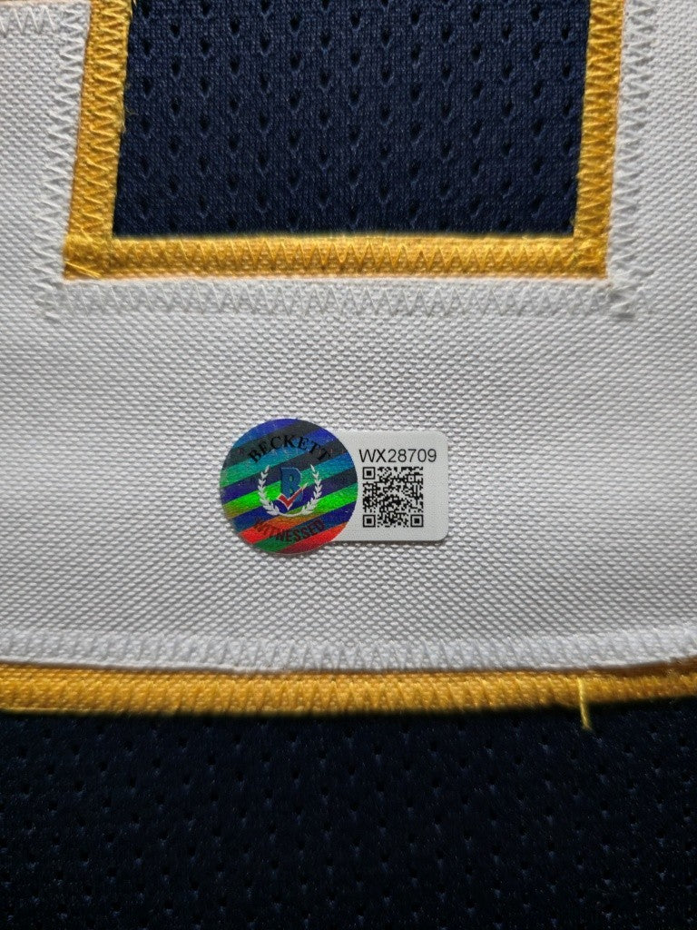Framed Los Angeles Chargers Ladd Mcconkey Autographed Signed Jersey Beckett Holo